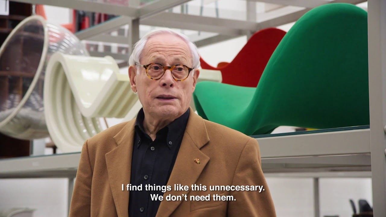 YouTube: Dieter Rams pointing at things